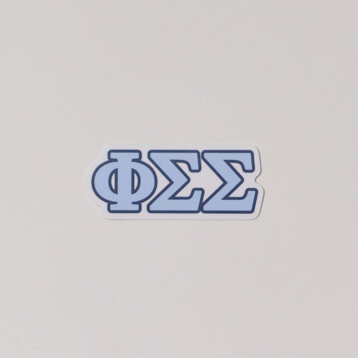Blue Greek Letter Sorority Sticker