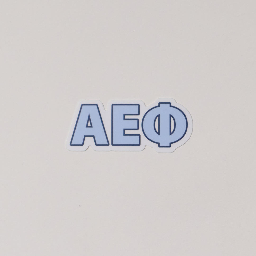 Blue Greek Letter Sorority Sticker