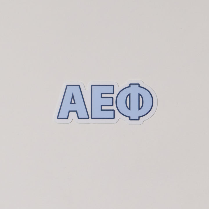 Blue Greek Letter Sorority Sticker