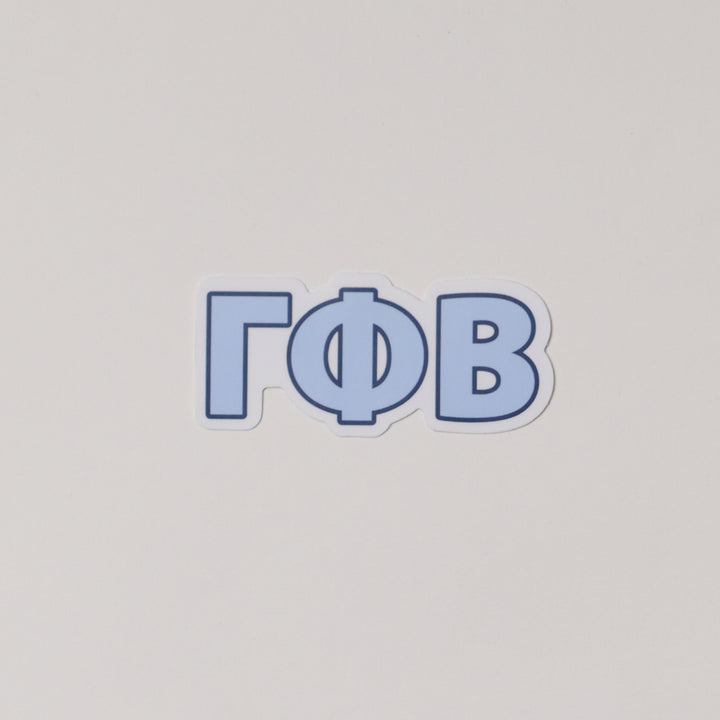 Blue Greek Letter Sorority Sticker