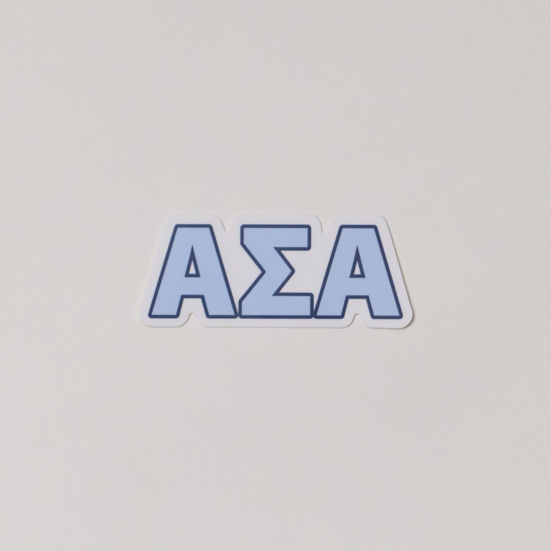 Blue Greek Letter Sorority Sticker