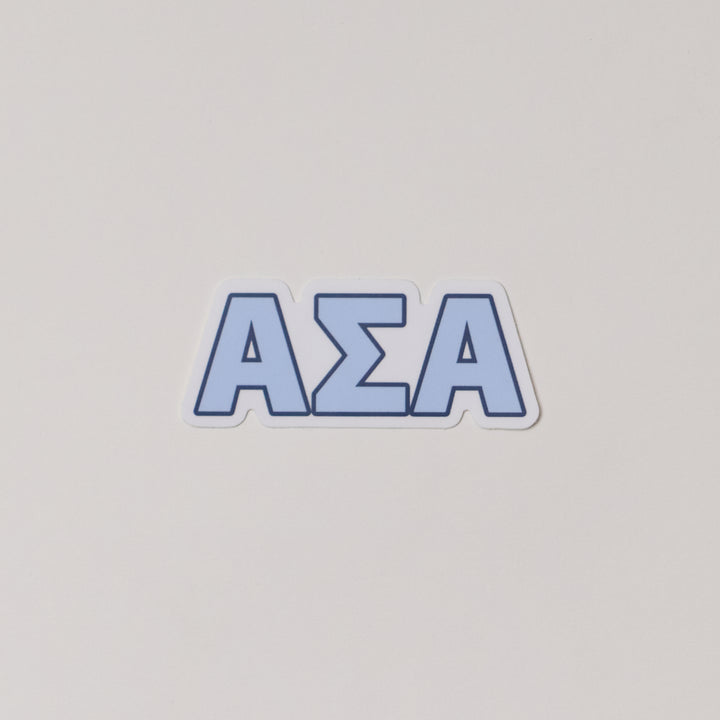 Blue Greek Letter Sorority Sticker