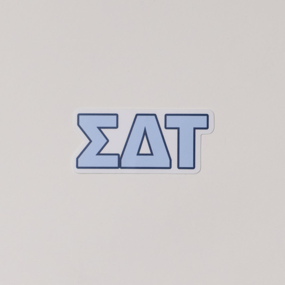 Blue Greek Letter Sorority Sticker