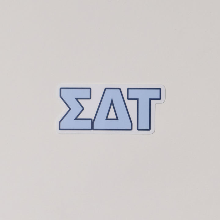 Blue Greek Letter Sorority Sticker