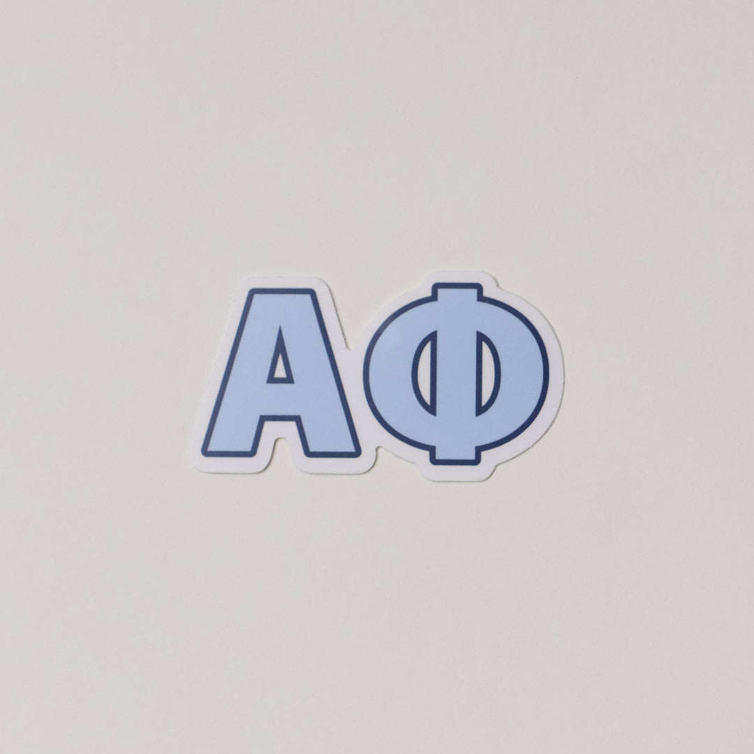 Blue Greek Letter Sorority Sticker