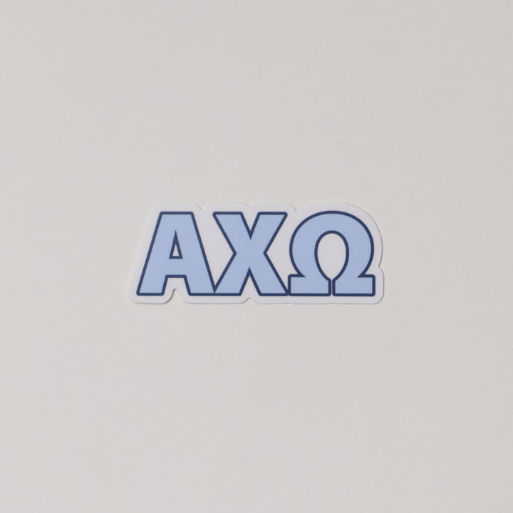 Blue Greek Letter Sorority Sticker
