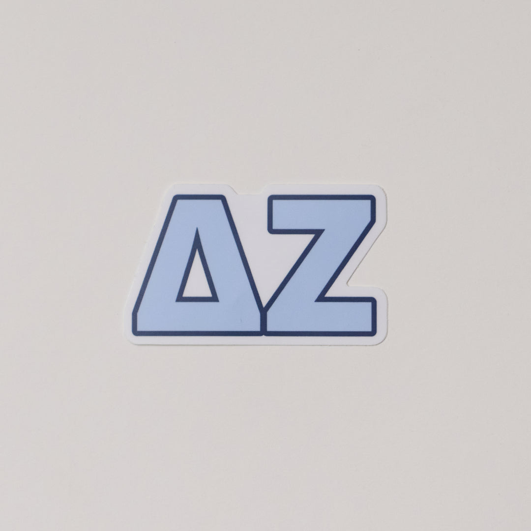 Blue Greek Letter Sorority Sticker