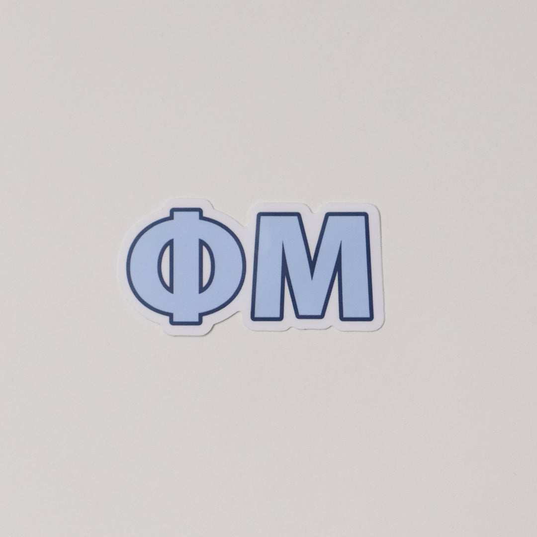 Blue Greek Letter Sorority Sticker