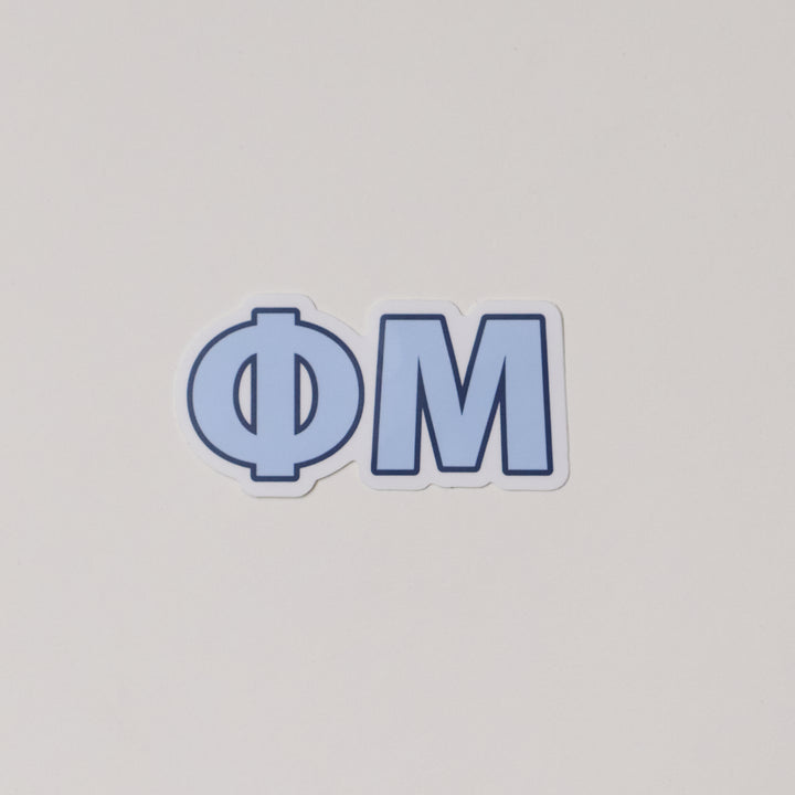 Blue Greek Letter Sorority Sticker