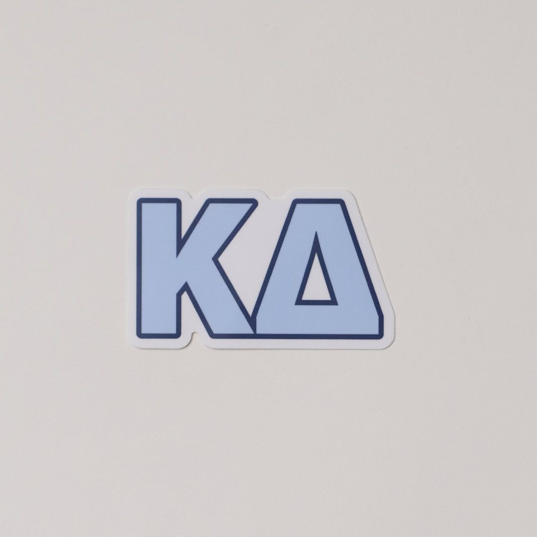 Blue Greek Letter Sorority Sticker
