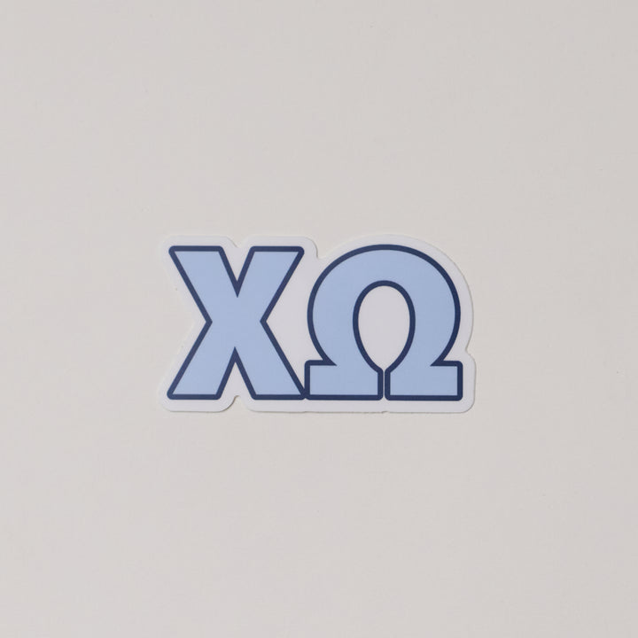 Blue Greek Letter Sorority Sticker