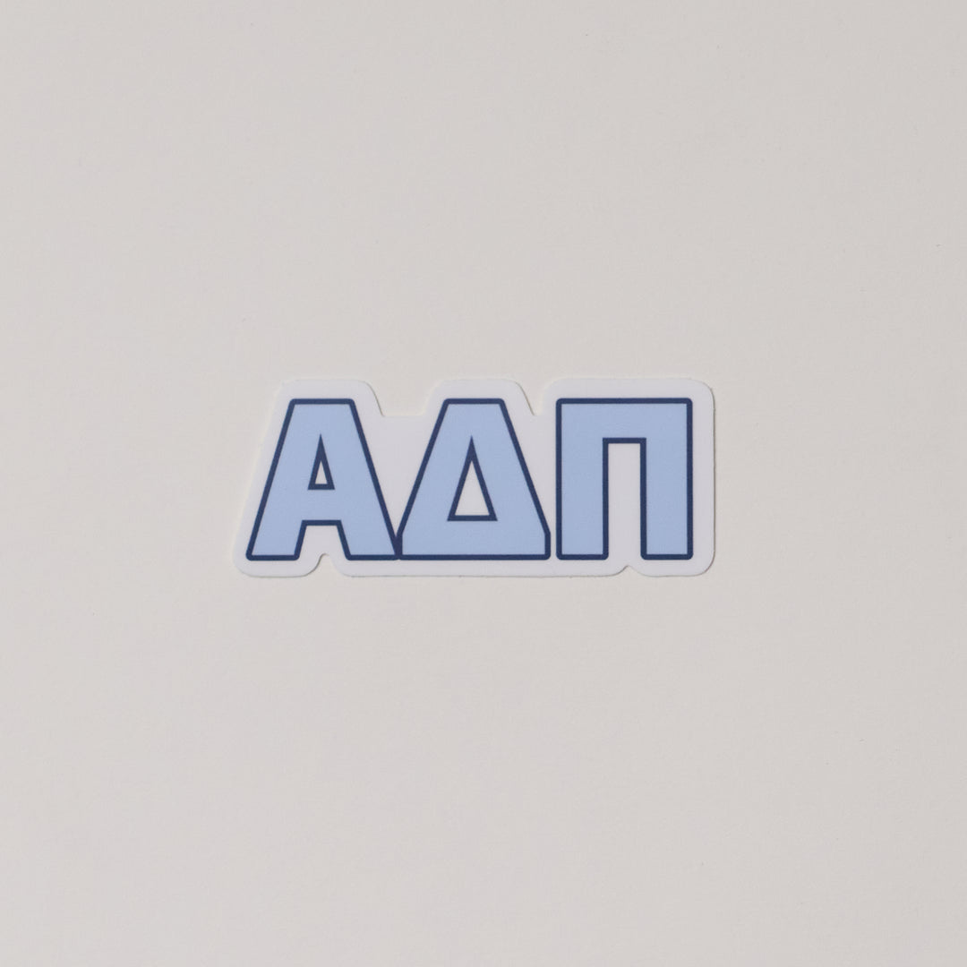 Blue Greek Letter Sorority Sticker