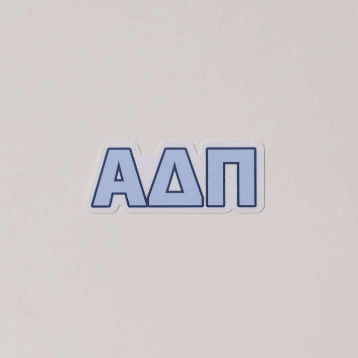 Blue Greek Letter Sorority Sticker