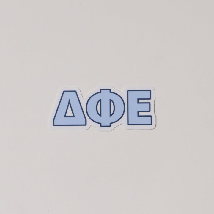 Blue Greek Letter Sorority Sticker