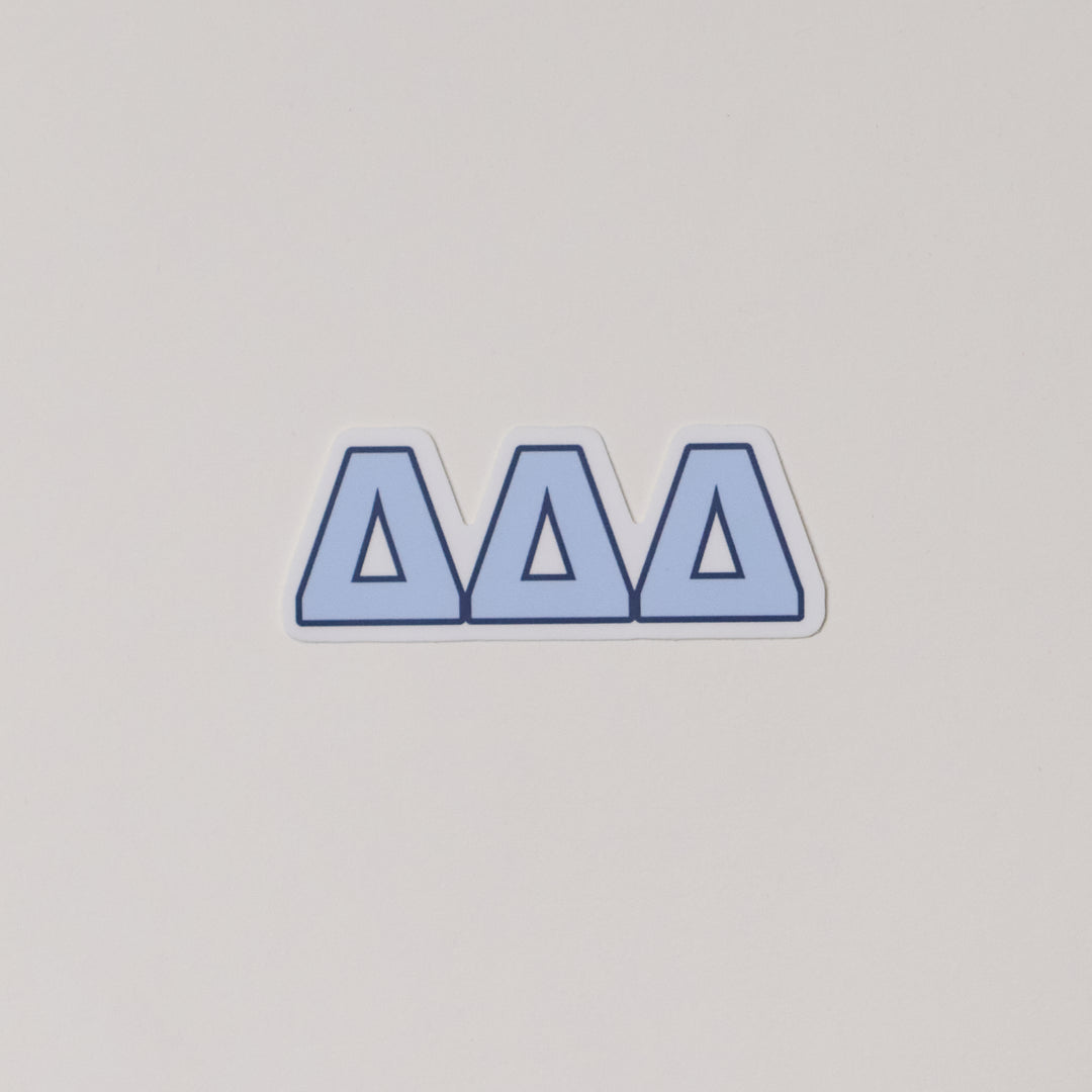 Blue Greek Letter Sorority Sticker