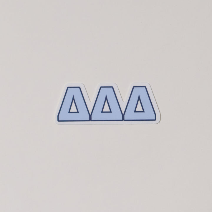 Blue Greek Letter Sorority Sticker