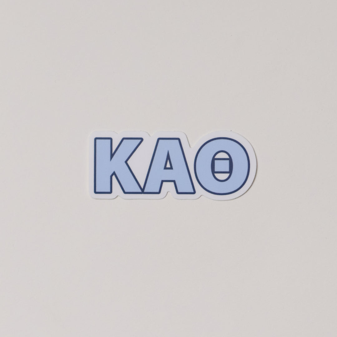 Blue Greek Letter Sorority Sticker