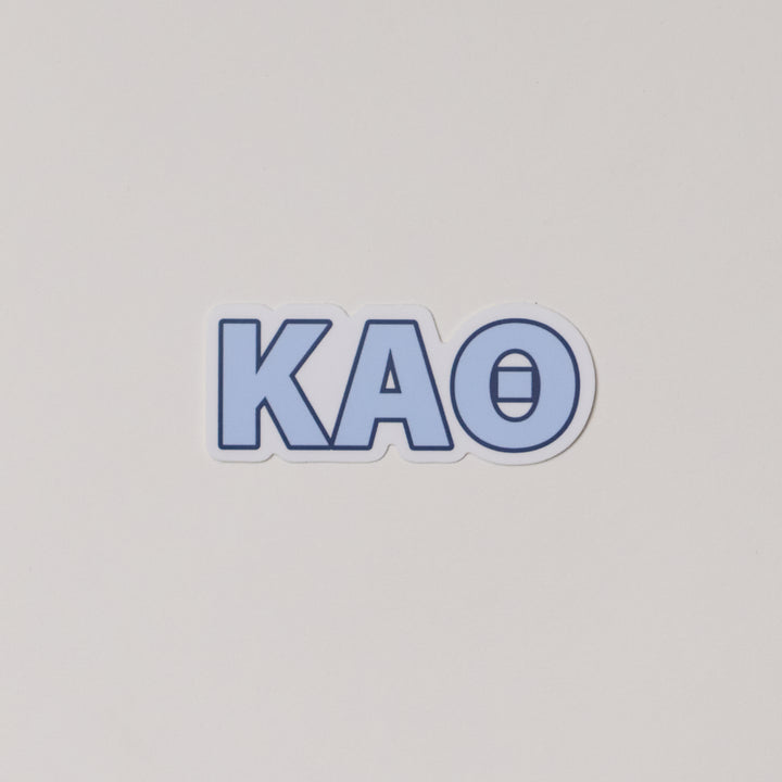 Blue Greek Letter Sorority Sticker