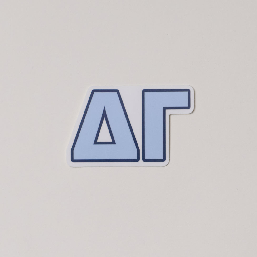 Blue Greek Letter Sorority Sticker
