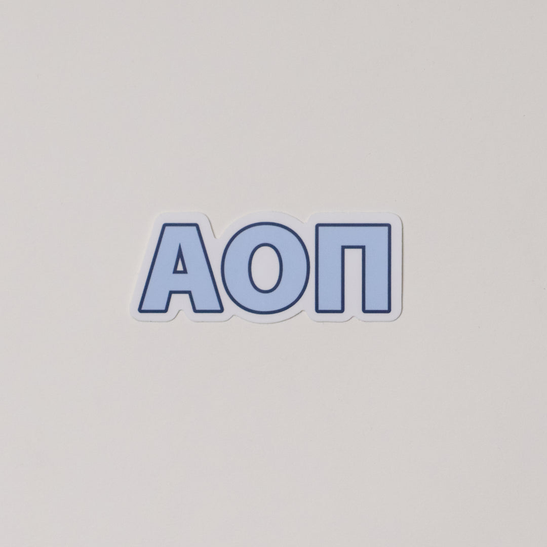Blue Greek Letter Sorority Sticker