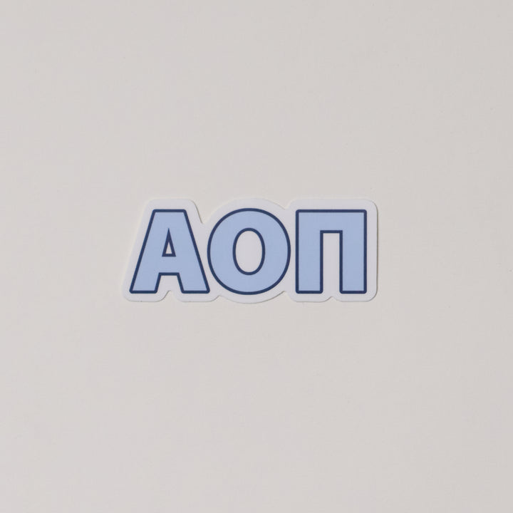 Blue Greek Letter Sorority Sticker