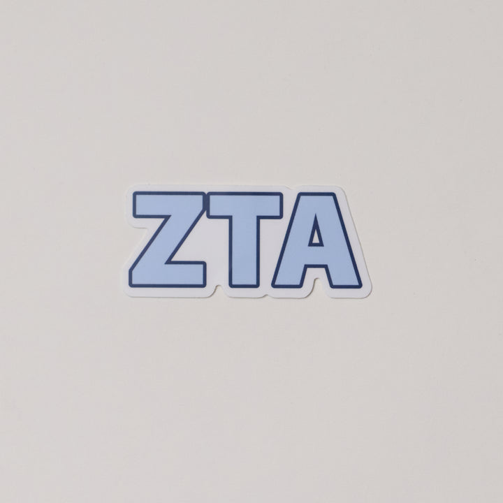 Blue Greek Letter Sorority Sticker