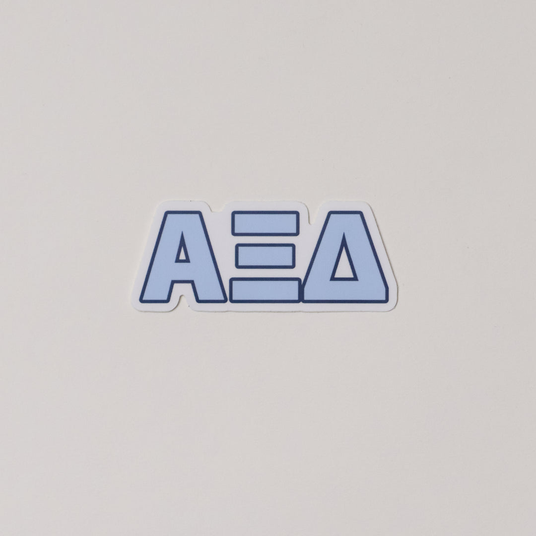 Blue Greek Letter Sorority Sticker