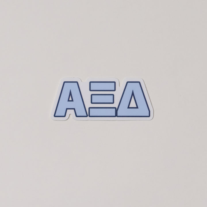 Blue Greek Letter Sorority Sticker