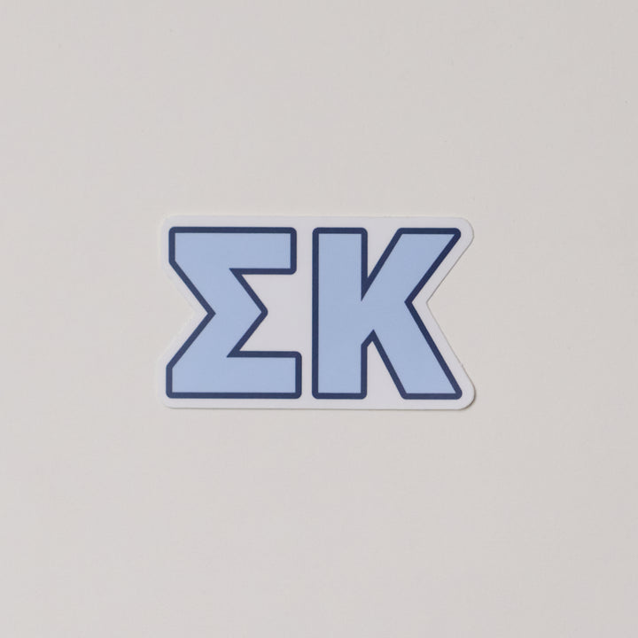Blue Greek Letter Sorority Sticker