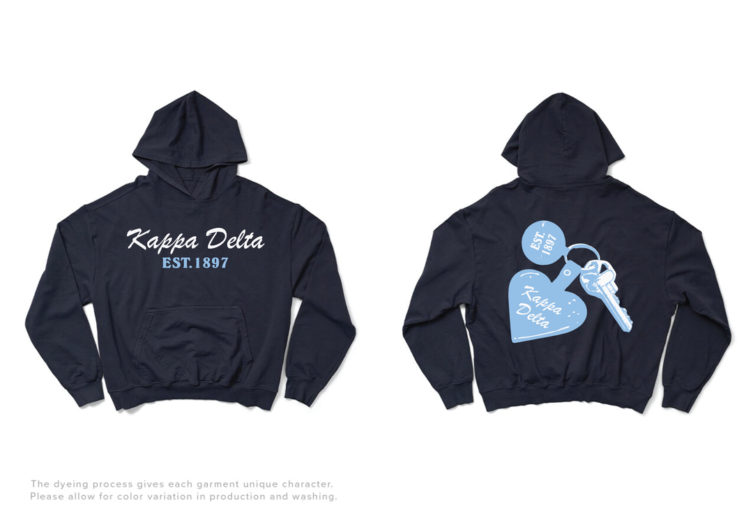 Midnight Sky Hotel Keychain Matching Set Sorority Light Weight Hoodie - 2XL