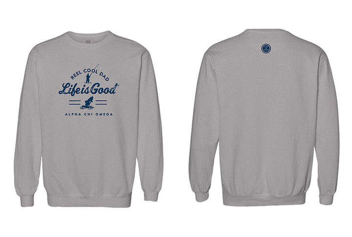 LIFE IS GOOD® Reel Cool Sorority Dad Crewneck