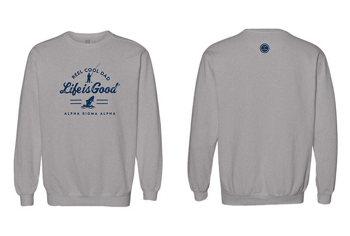 LIFE IS GOOD® Reel Cool Sorority Dad Crewneck - 2XL - 3XL