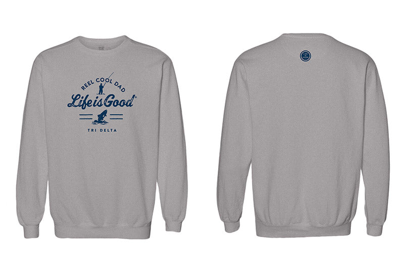 LIFE IS GOOD® Reel Cool Sorority Dad Crewneck - 2XL - 3XL