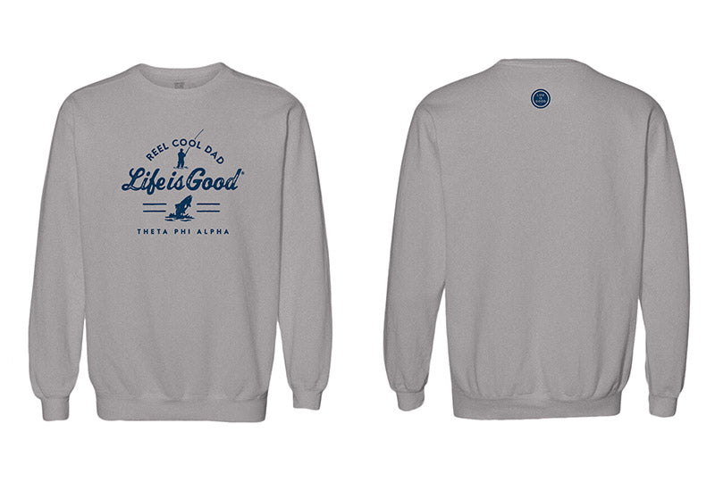 LIFE IS GOOD® Reel Cool Sorority Dad Crewneck