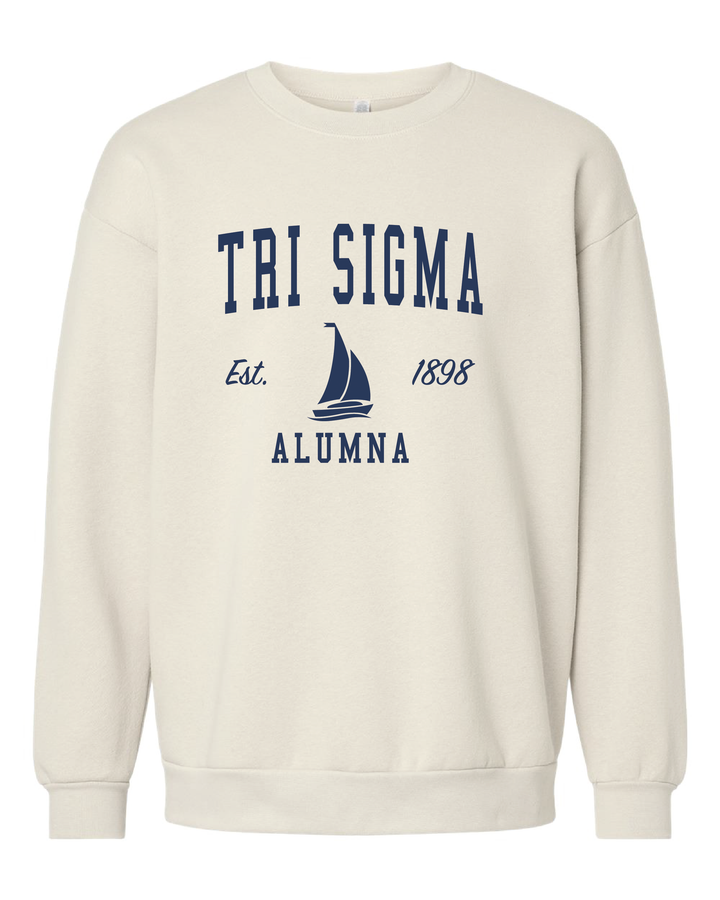 Alumna Vintage Crest Sorority Crewneck - 2XL - 3XL