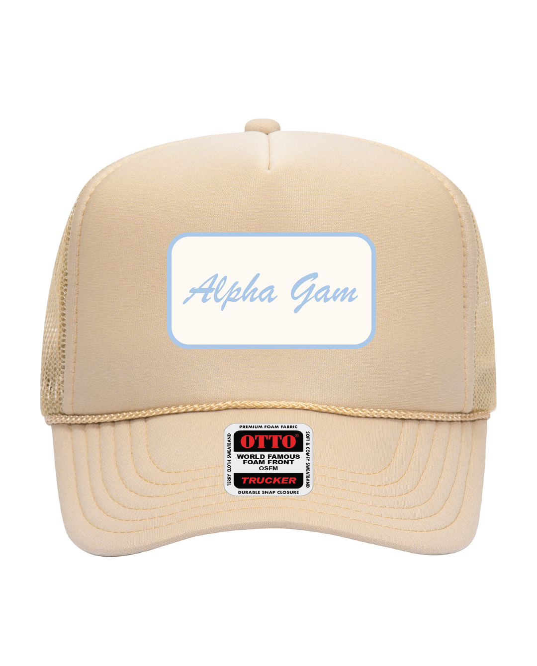 Cursive Script Patch Trucker Hat