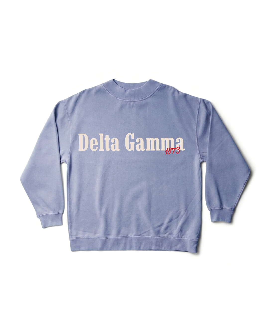Simple Est Year Mock Neck Sorority Crewneck