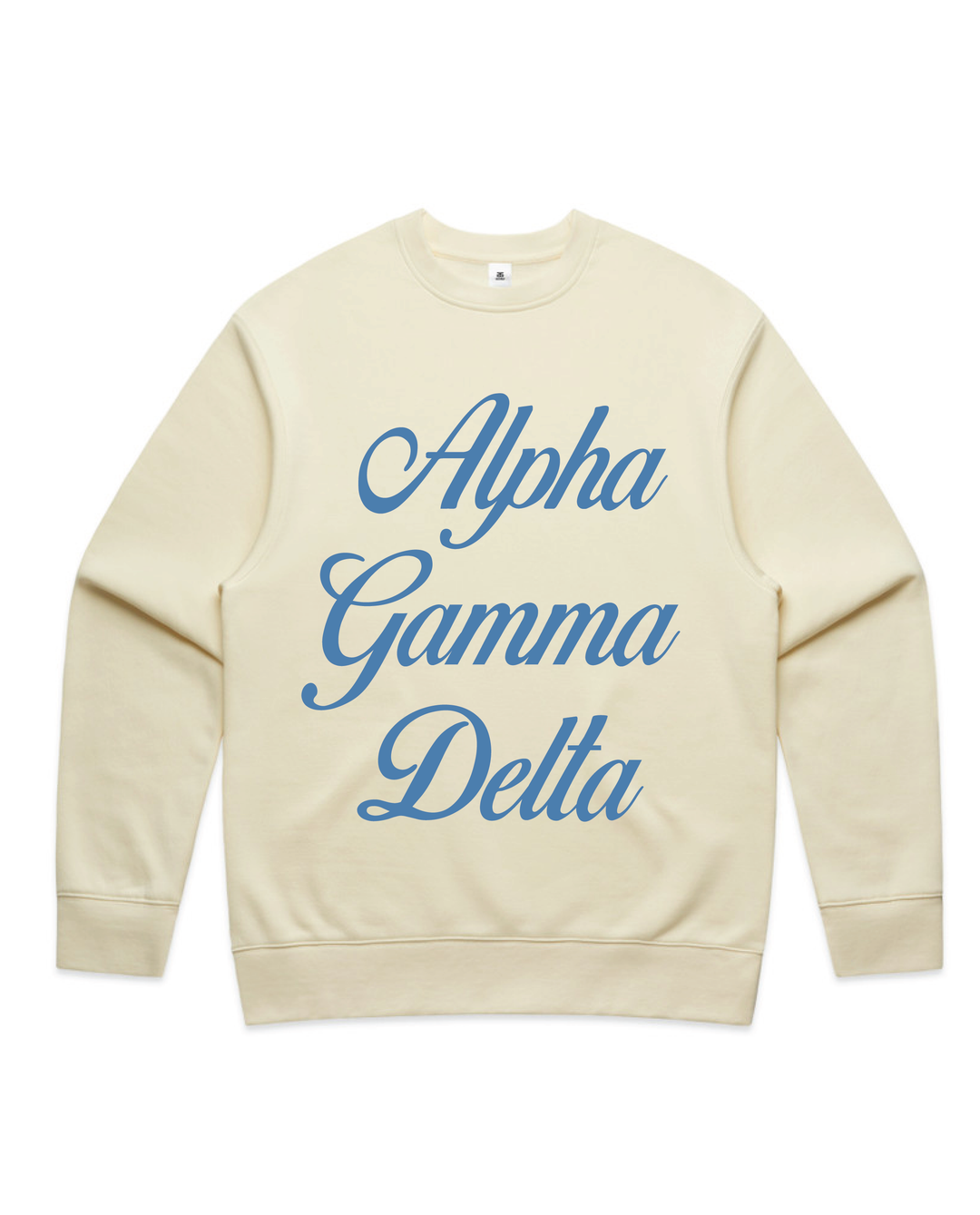 Cursive Script Butter Heavy Weight Crewneck