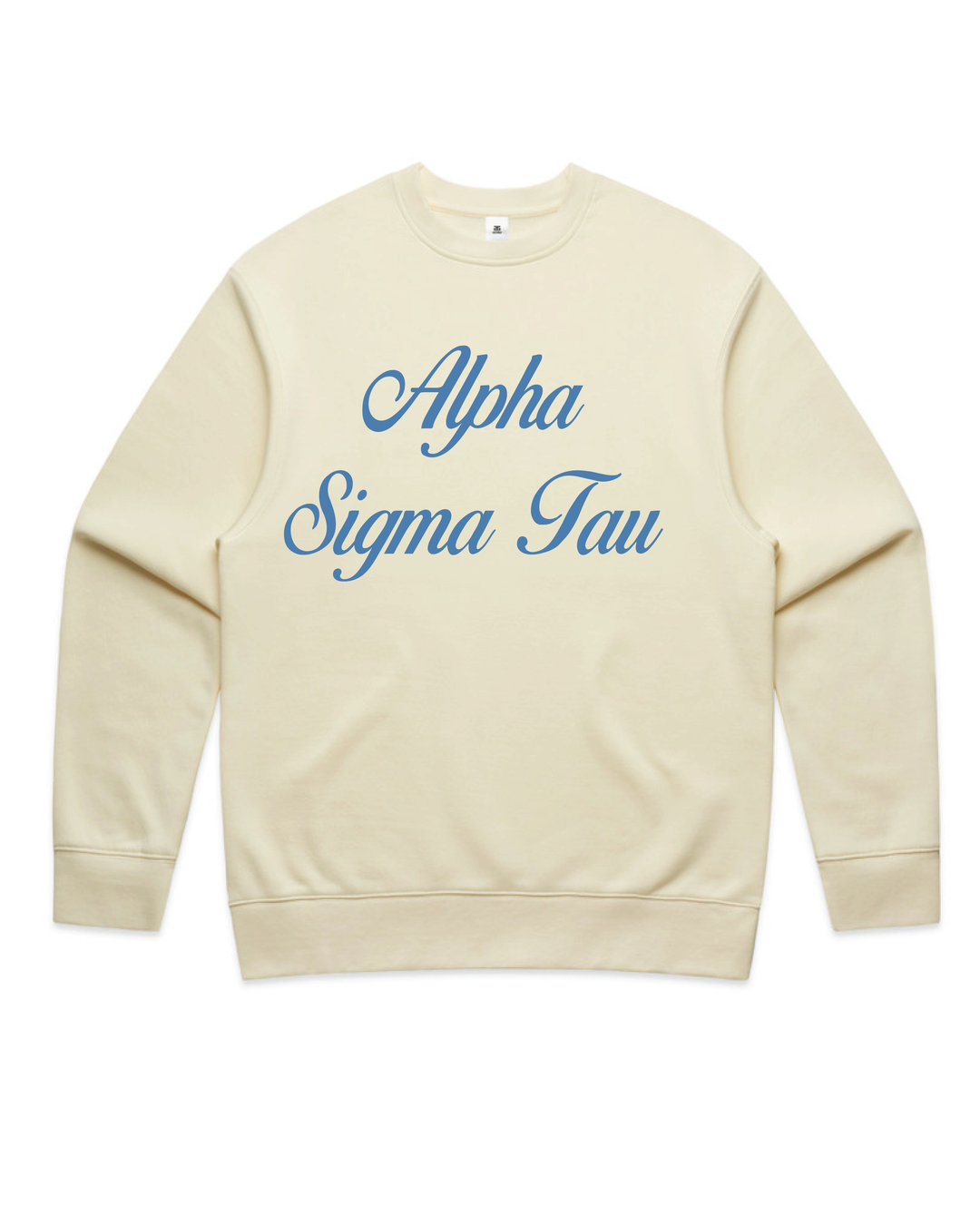 Cursive Script Butter Heavy Weight Crewneck
