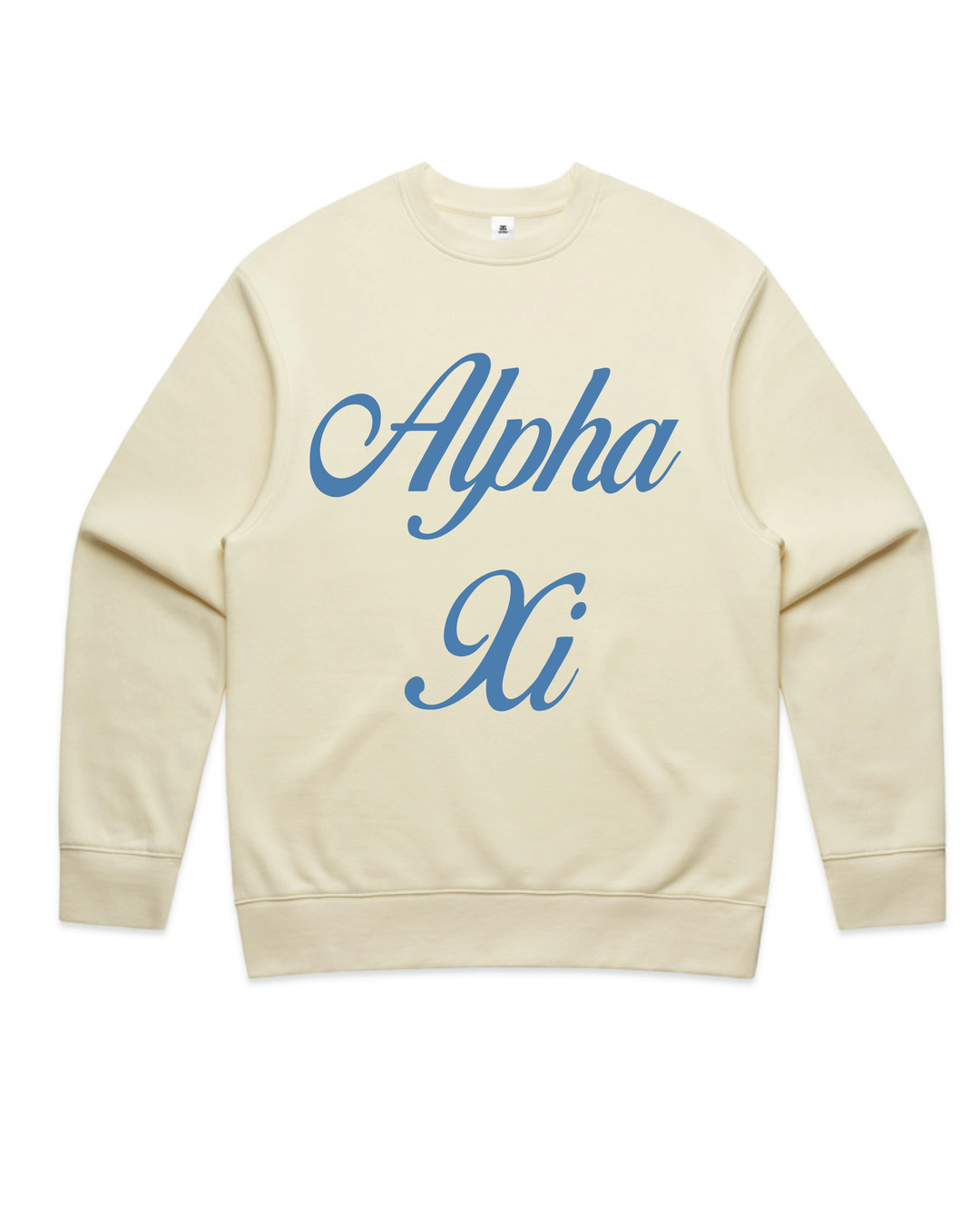 Cursive Script Butter Heavy Weight Crewneck