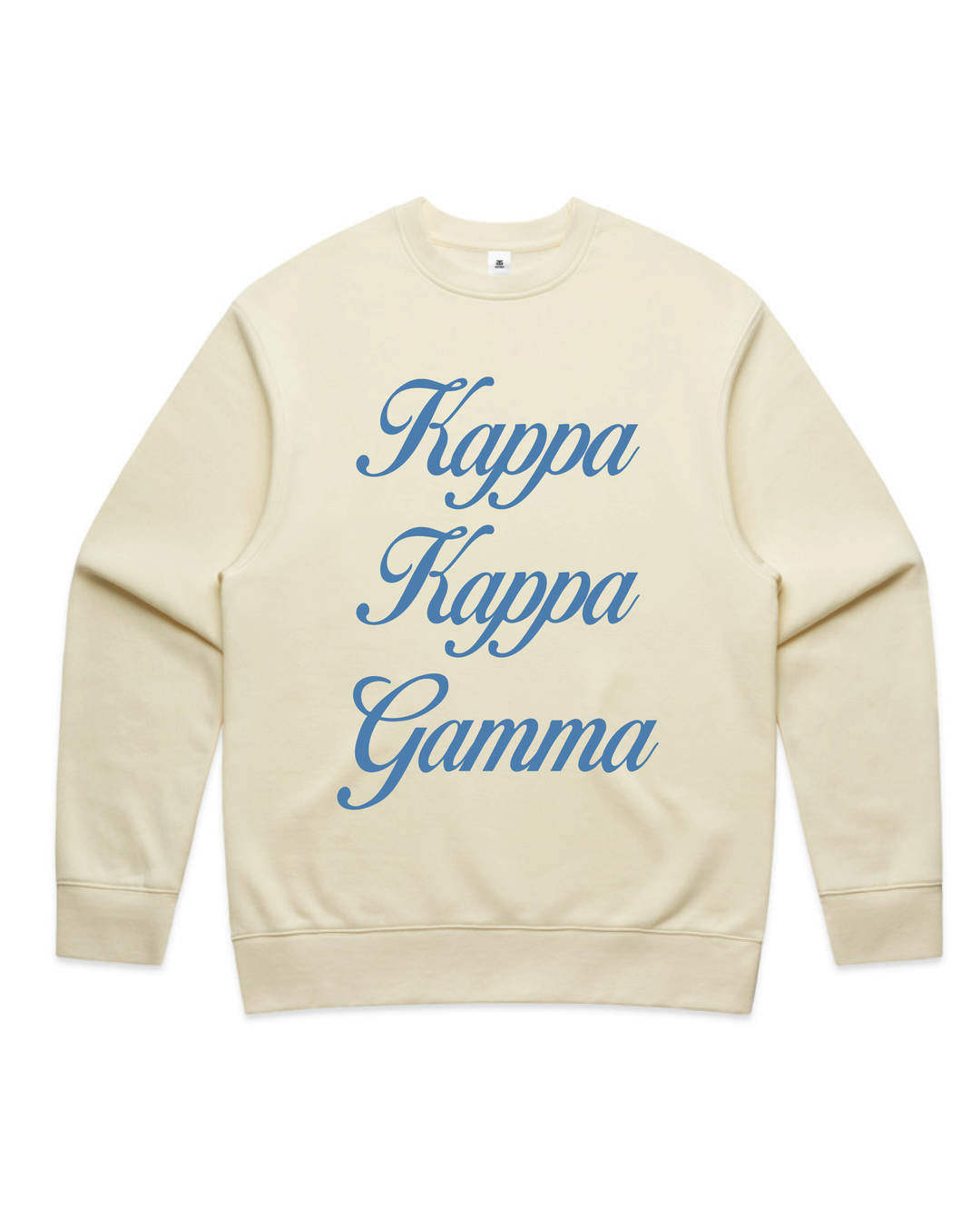 Cursive Script Butter Heavy Weight Crewneck