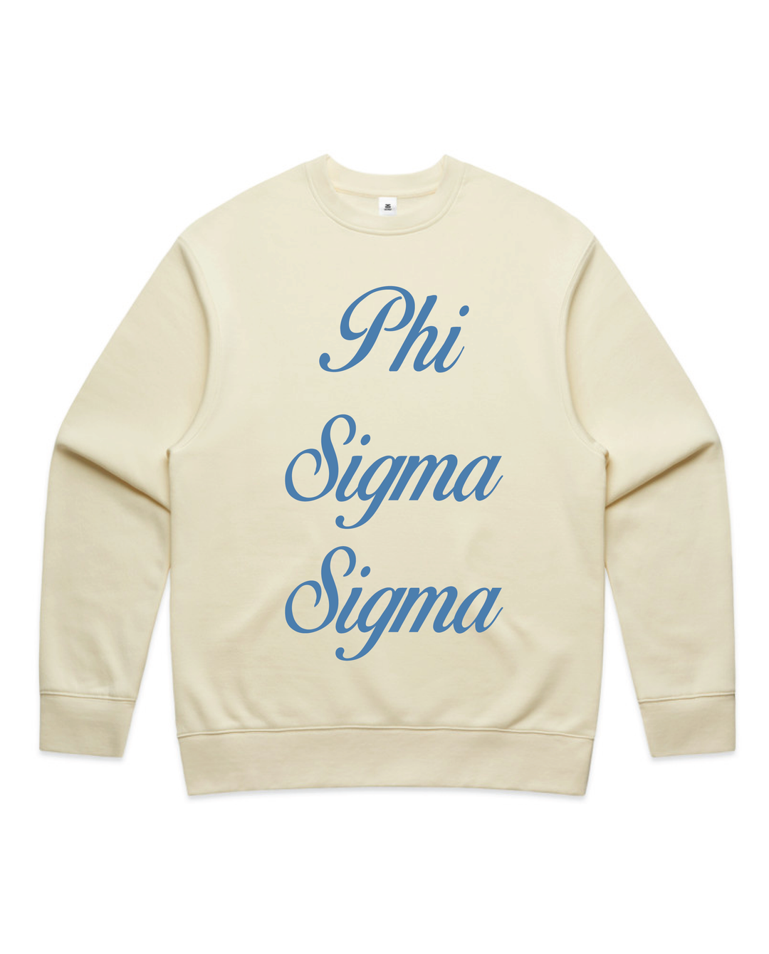 Cursive Script Butter Heavy Weight Crewneck