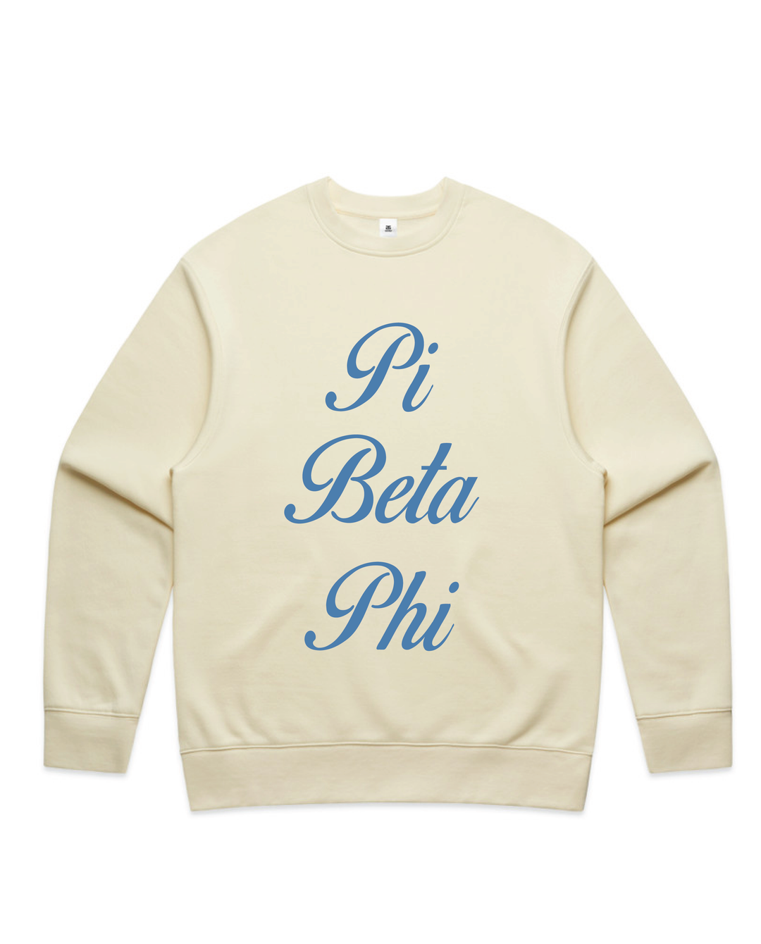 Cursive Script Butter Heavy Weight Crewneck