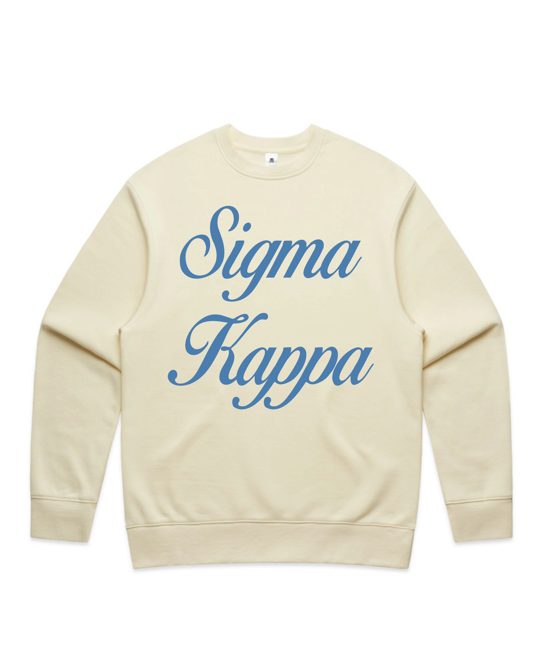 Cursive Script Butter Heavy Weight Crewneck