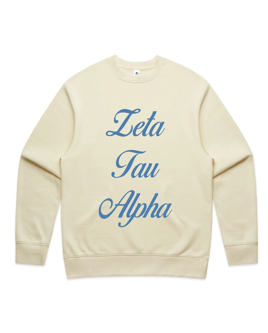 Cursive Script Butter Heavy Weight Crewneck