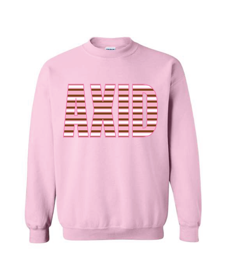 Light Pink Striped Sorority Crewneck