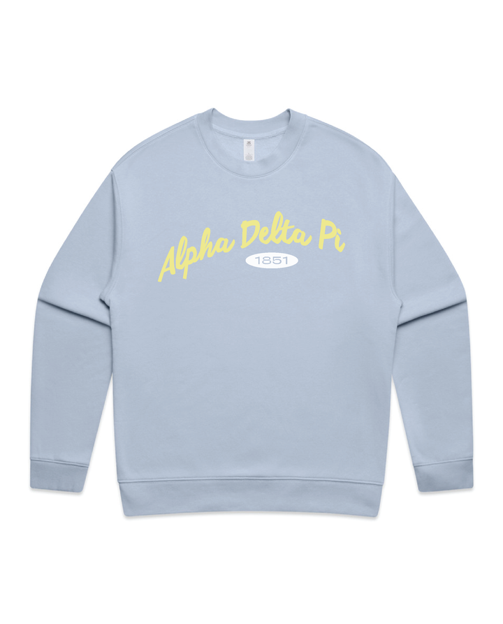 Curved Letters Heavy Weight Sorority Crewneck
