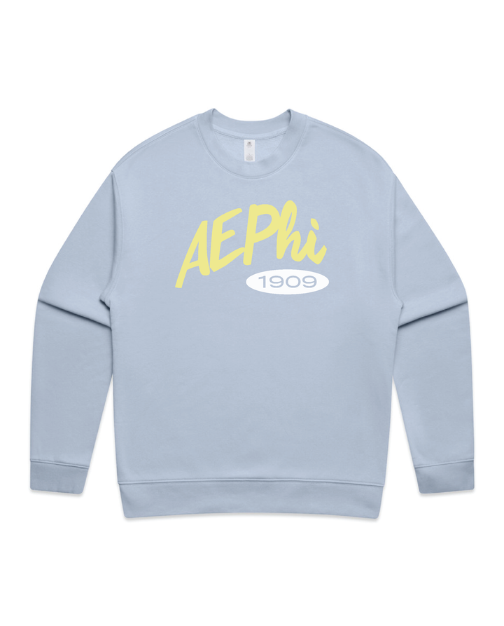 Curved Letters Heavy Weight Sorority Crewneck