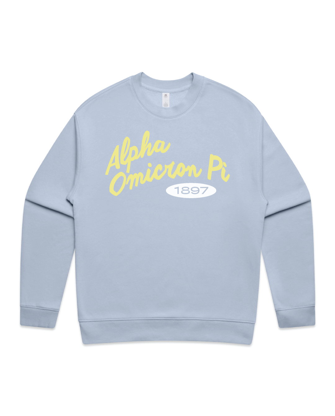 Curved Letters Heavy Weight Sorority Crewneck