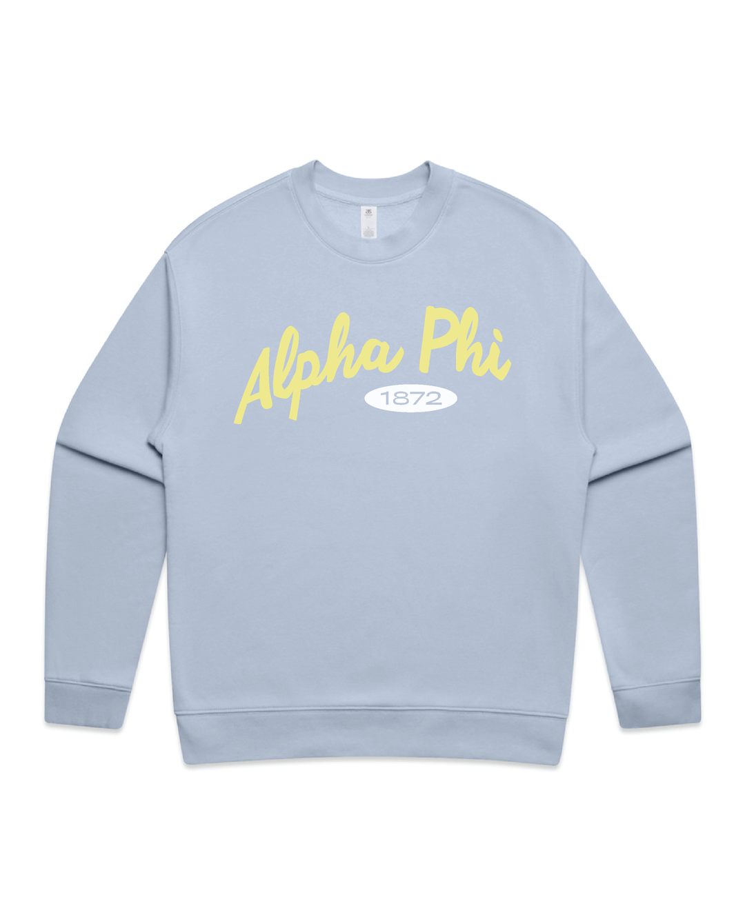 Curved Letters Heavy Weight Sorority Crewneck